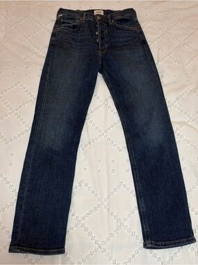 Citizens of Humanity Jolene High Rise Straight Leg Jeans Blue Size 26 1965-1436